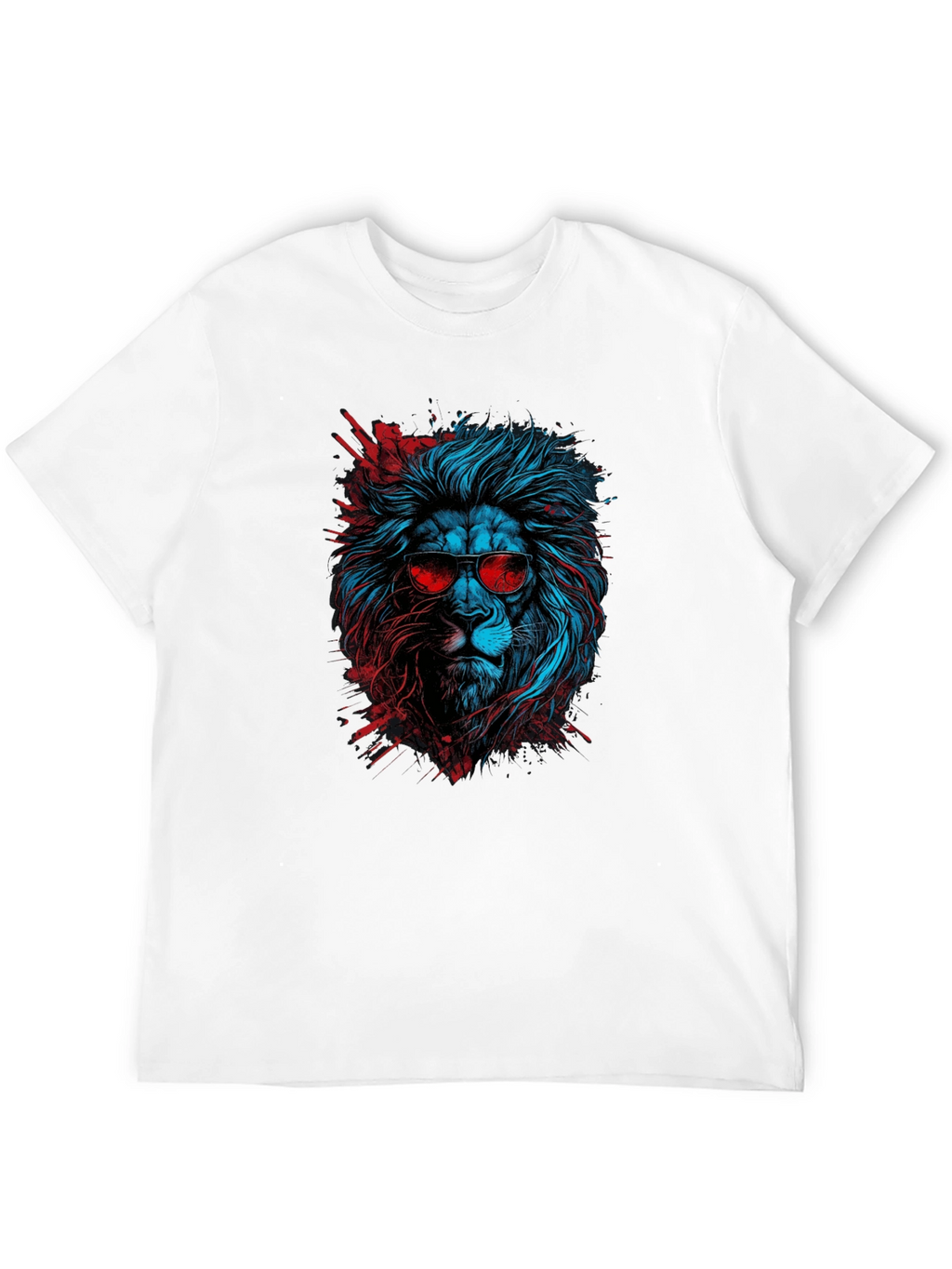 Cool Lion Graphic Tee - Black