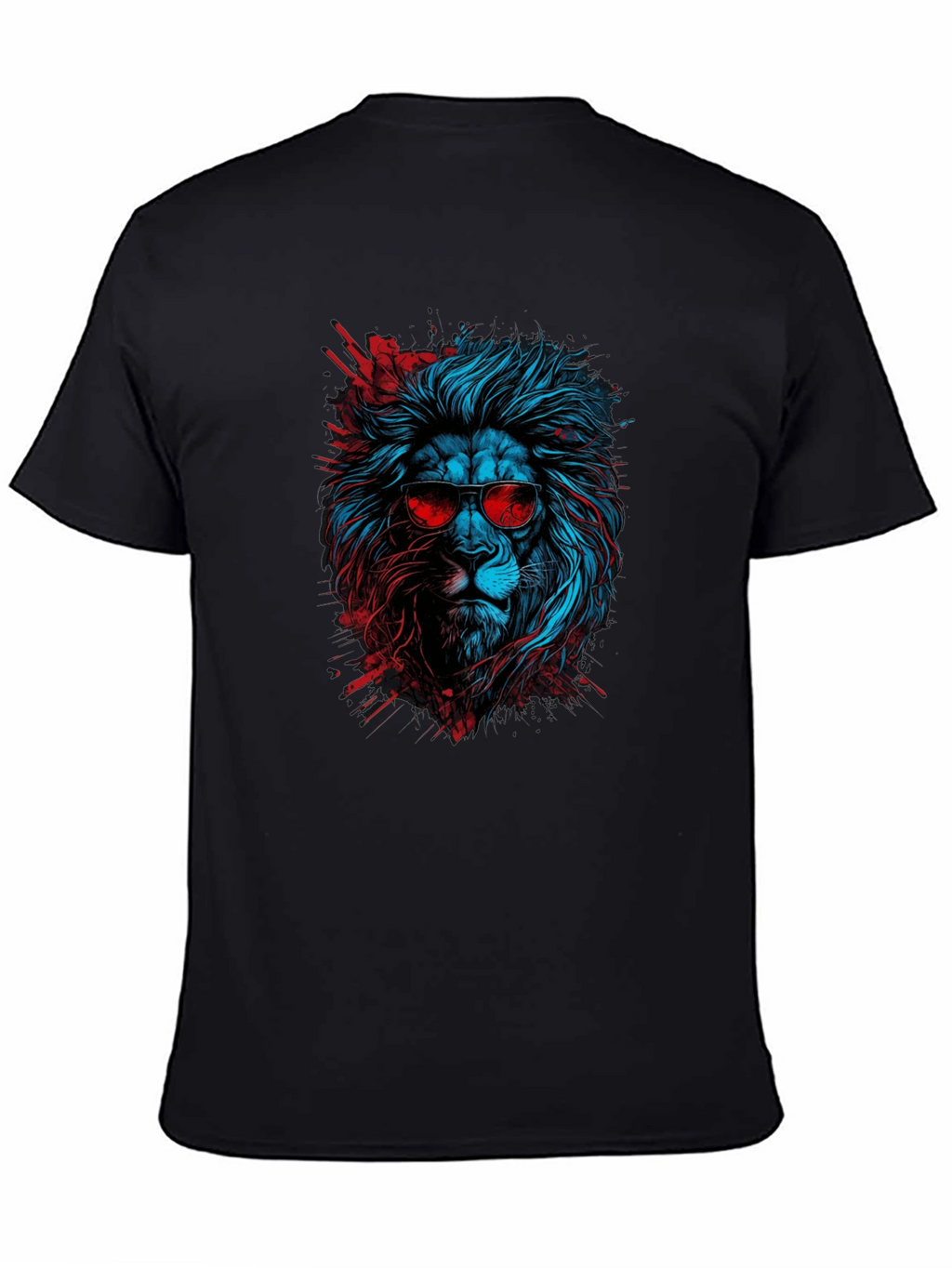 Cool Lion Graphic Tee - Black