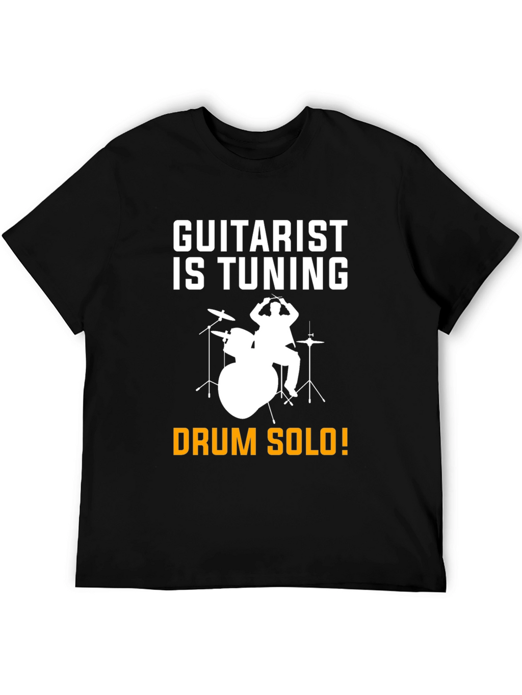 Guitarist Tuning T-Shirt Drummer Solo Funny Music Tee