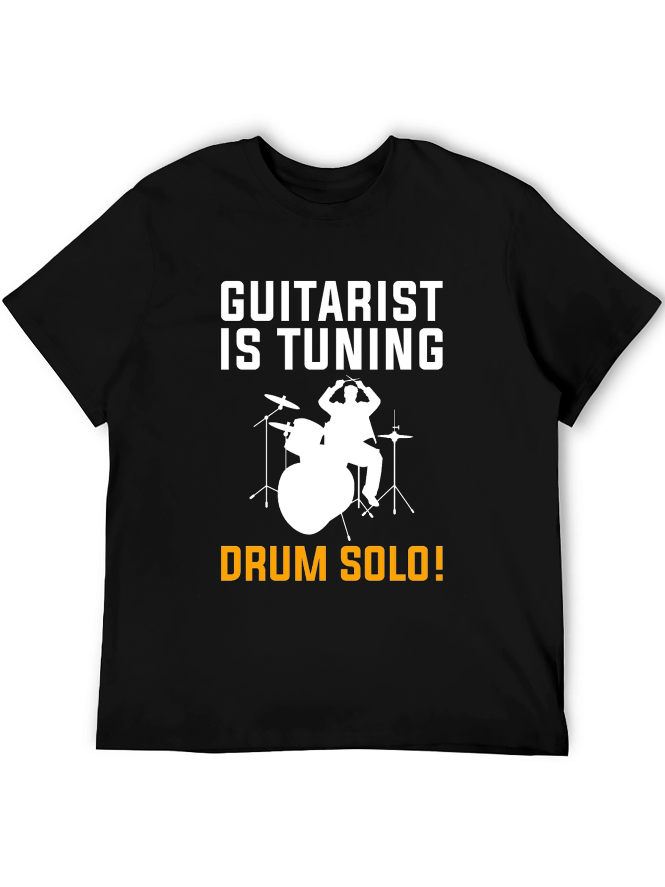 Guitarist Tuning T-Shirt Drummer Solo Funny Music Tee