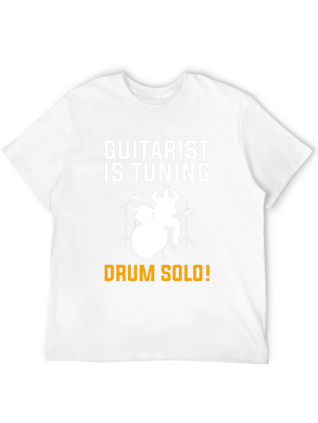 Guitarist Tuning T-Shirt Drummer Solo Funny Music Tee