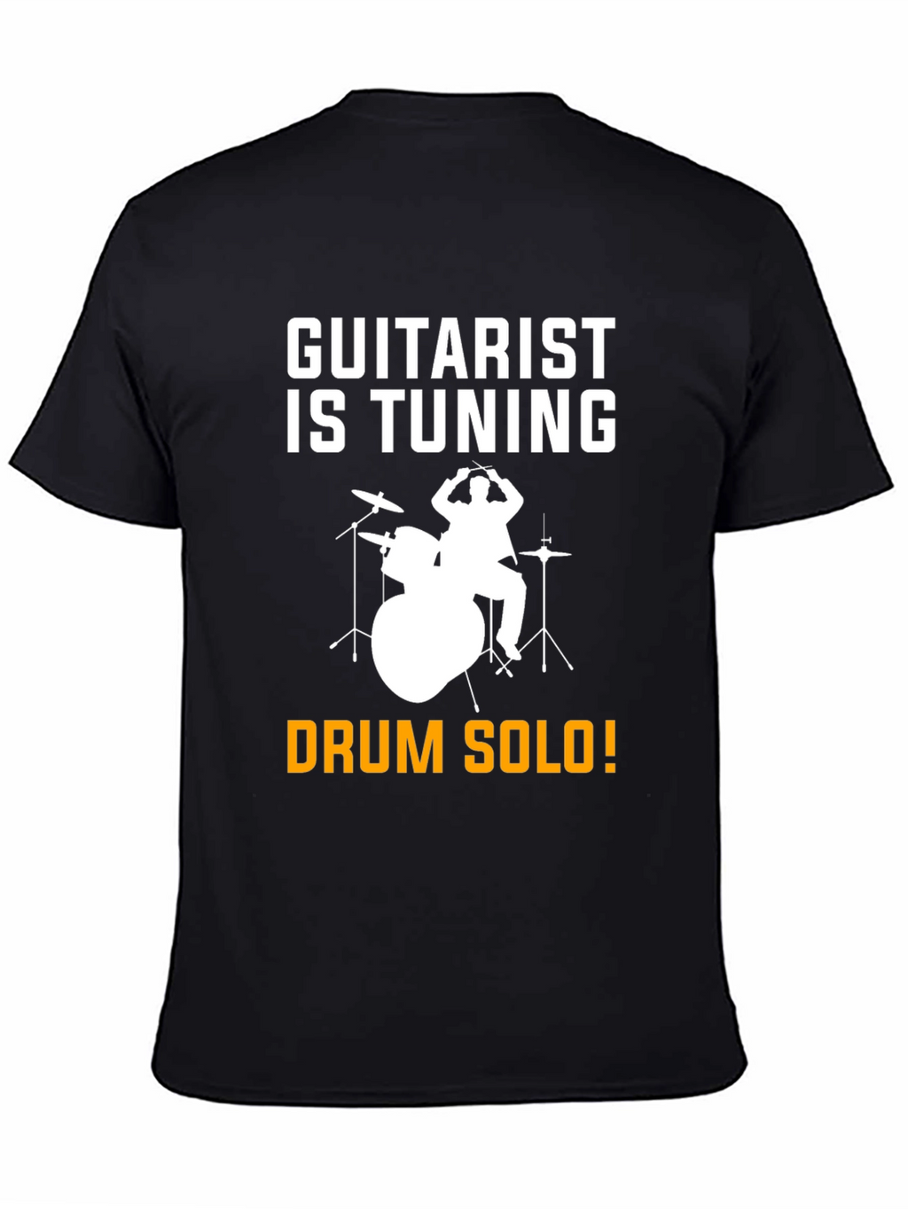 Guitarist Tuning T-Shirt Drummer Solo Funny Music Tee