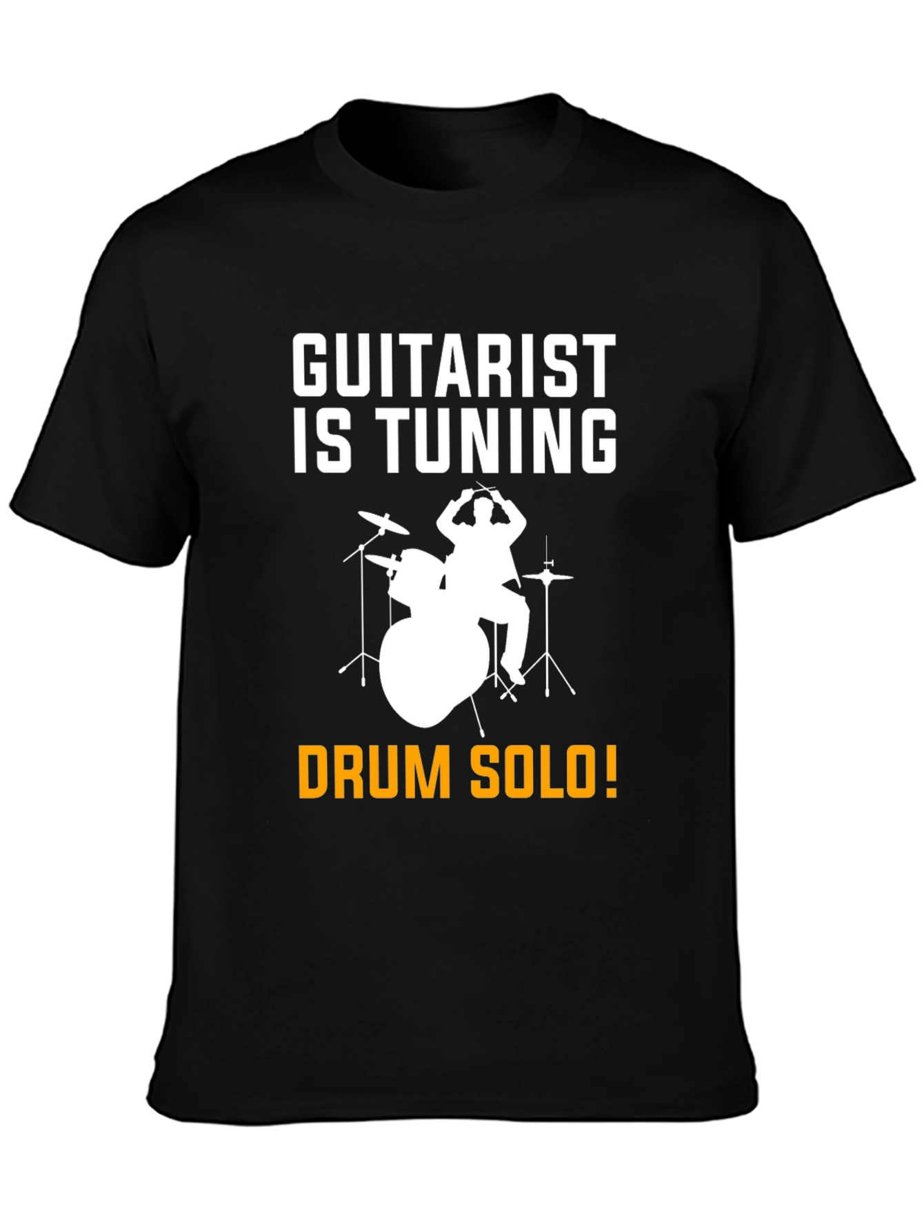 Guitarist Tuning T-Shirt Drummer Solo Funny Music Tee