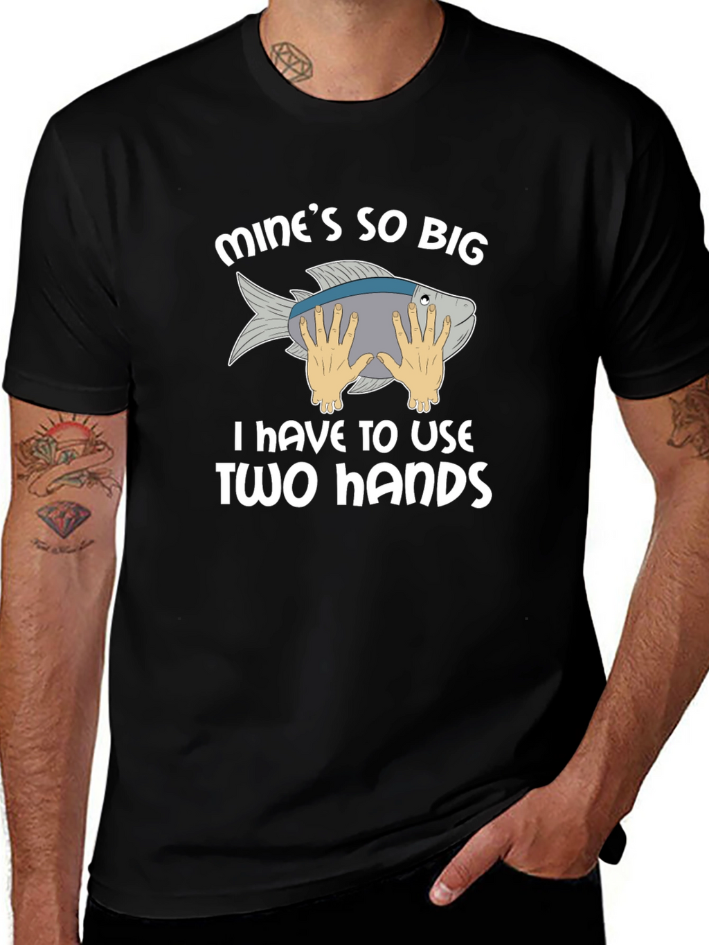 Funny Fishing T-Shirt - Mines So Big