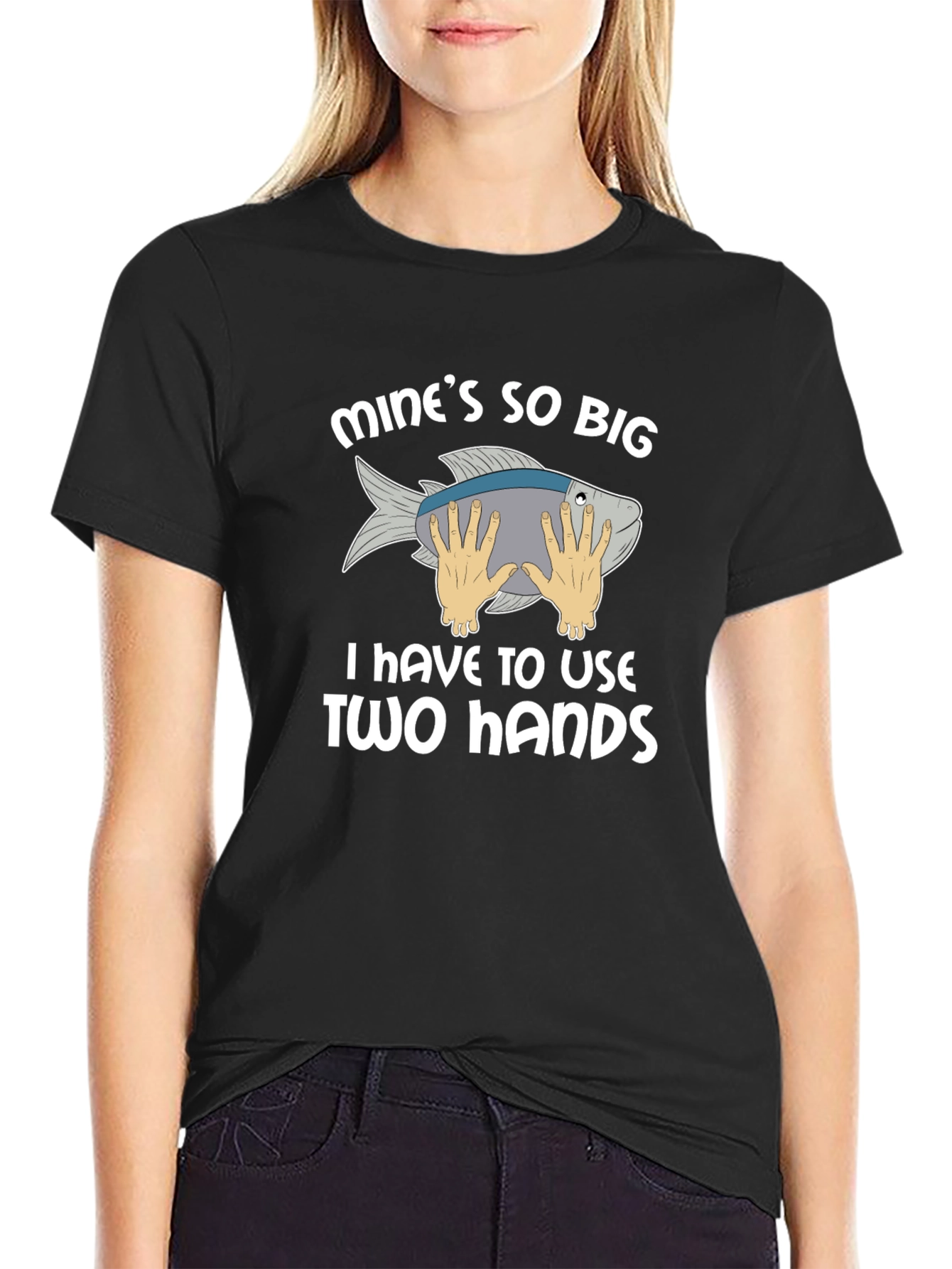 Funny Fishing T-Shirt - Mines So Big