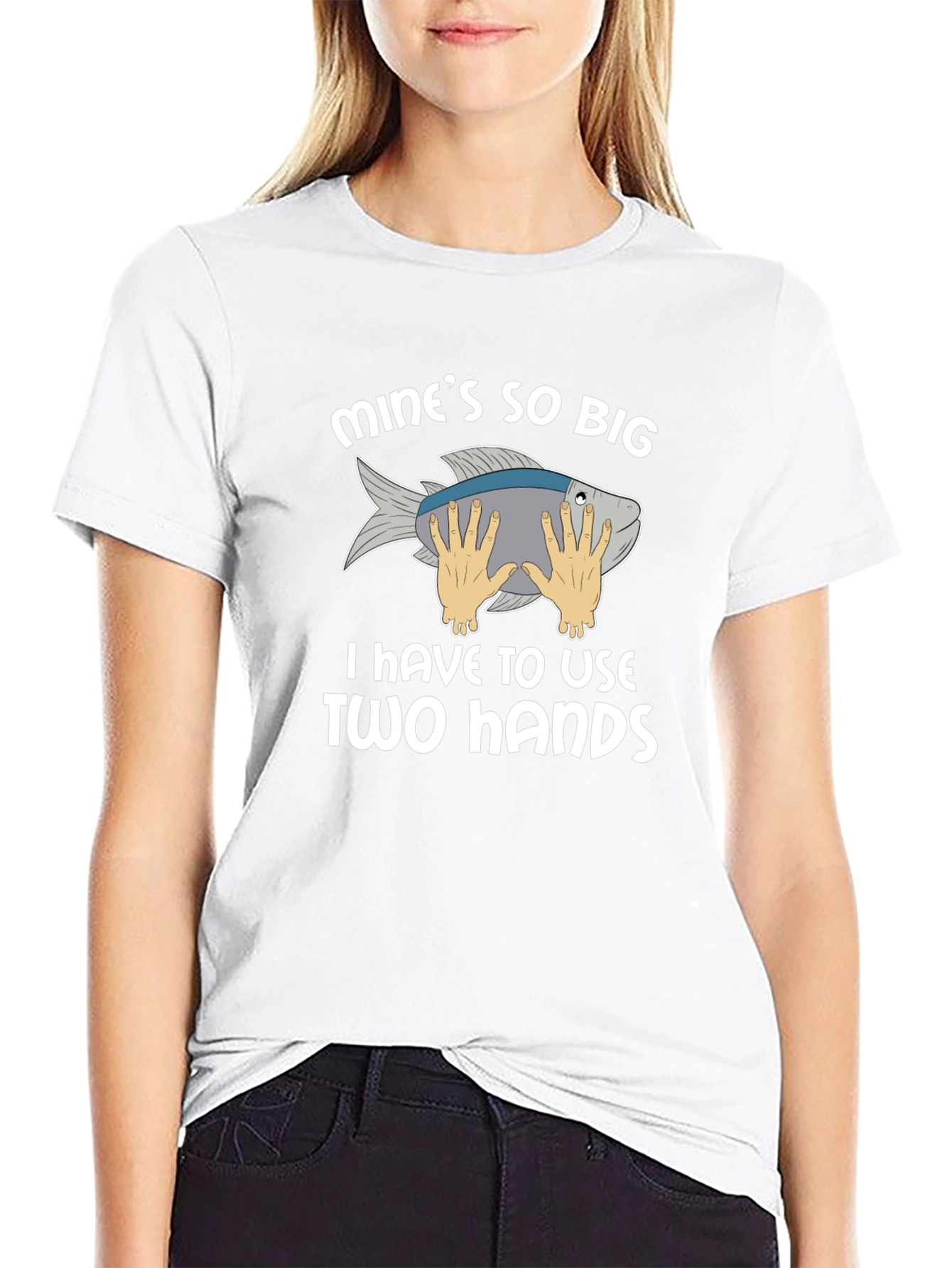 Funny Fishing T-Shirt - Mines So Big