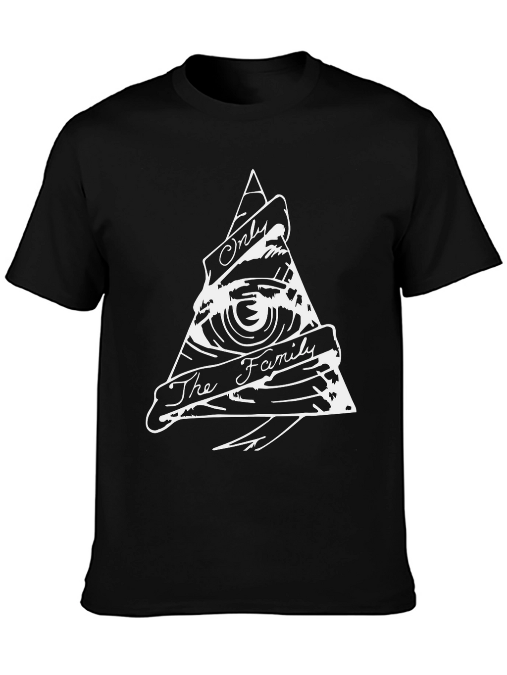 Illuminati Eye Triangle Black T-Shirt