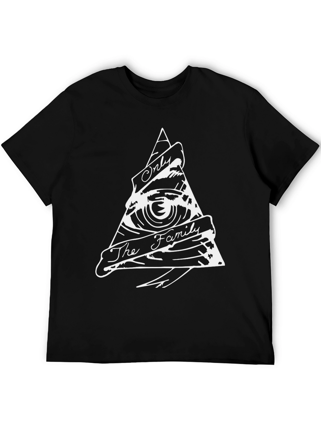Illuminati Eye Triangle Black T-Shirt