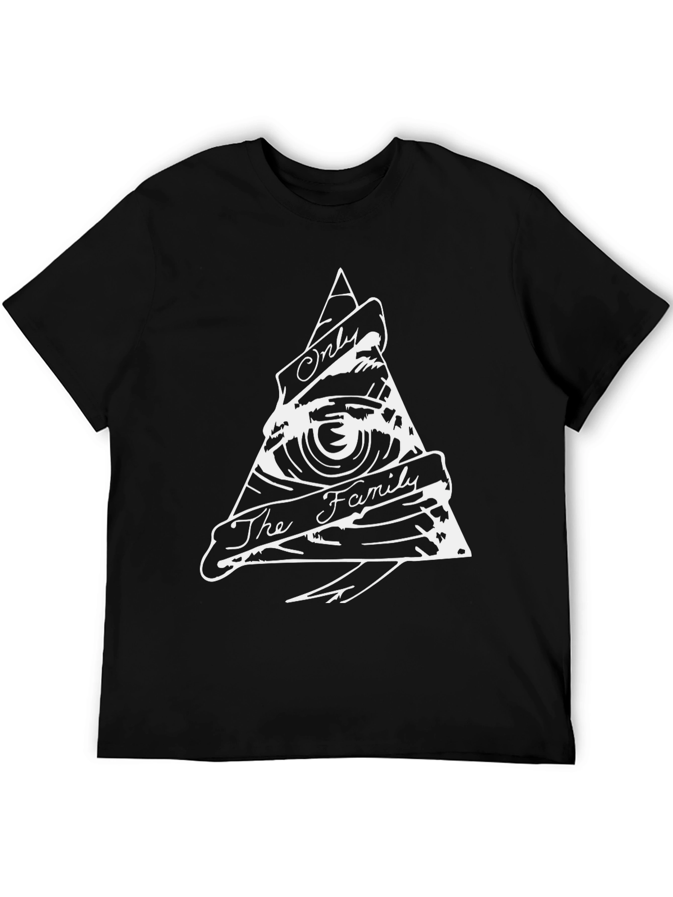 Illuminati Eye Triangle Black T-Shirt