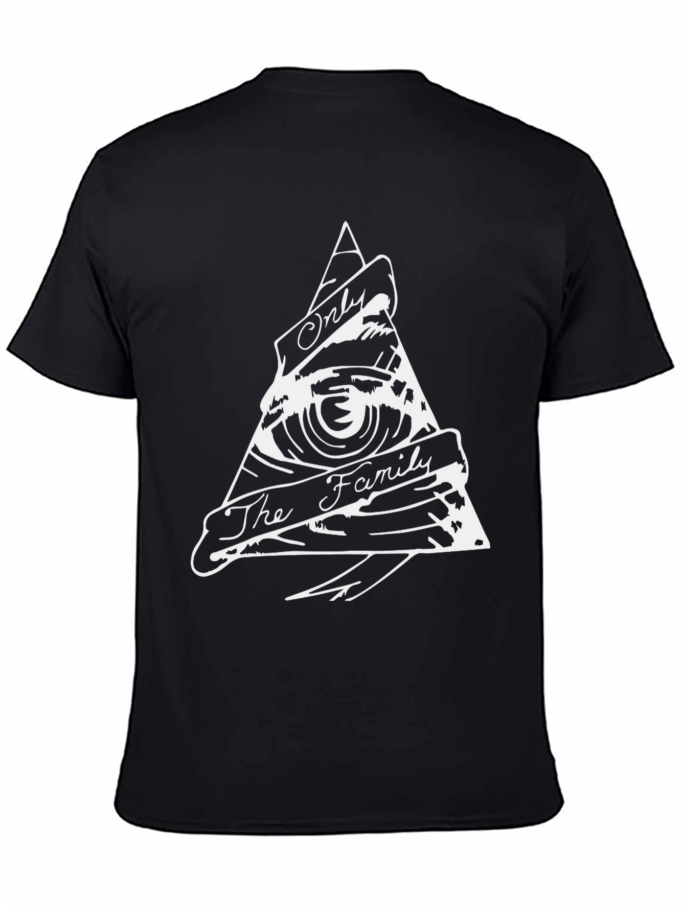 Illuminati Eye Triangle Black T-Shirt