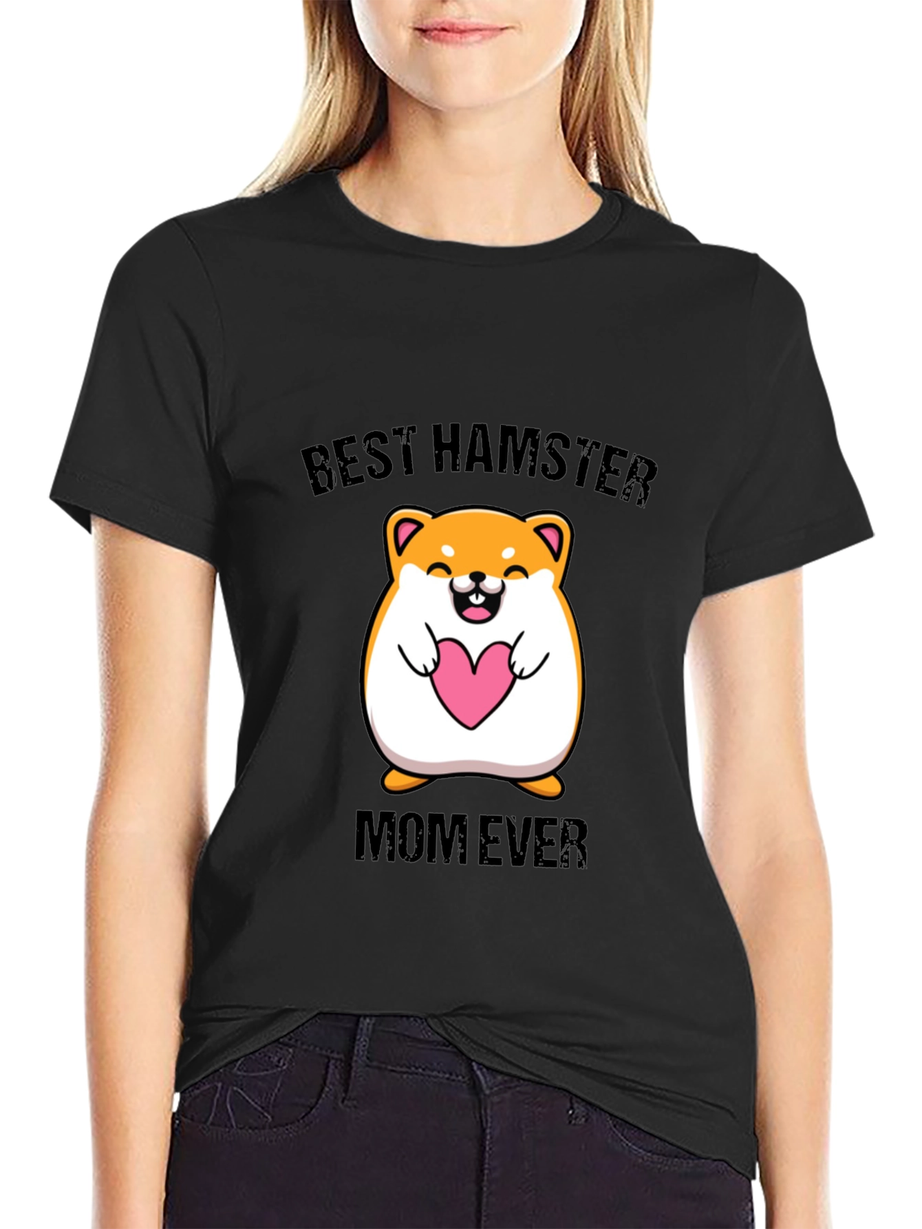 Best Hamster Mom Ever T-Shirt Cute Hamster Tee