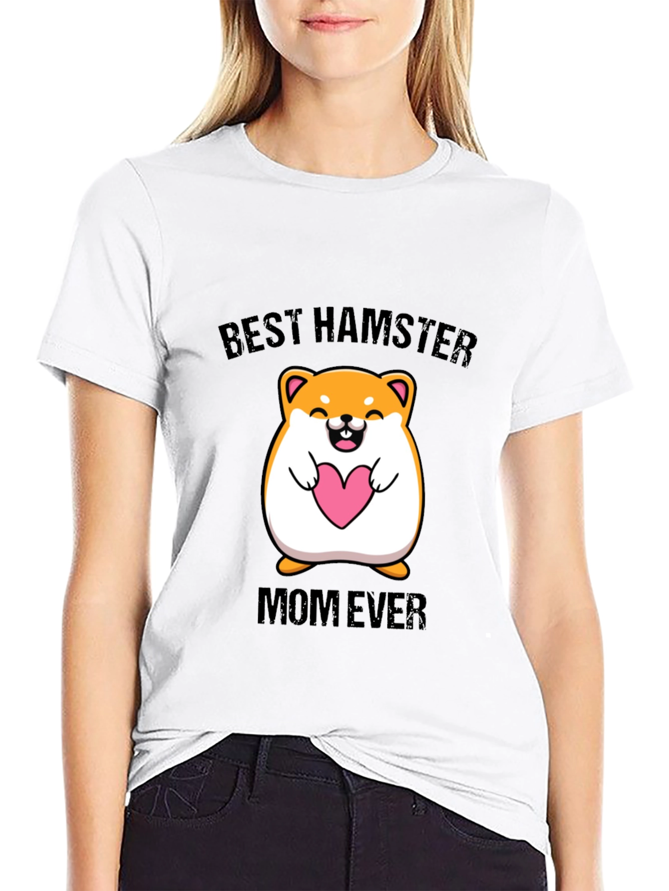 Best Hamster Mom Ever T-Shirt Cute Hamster Tee