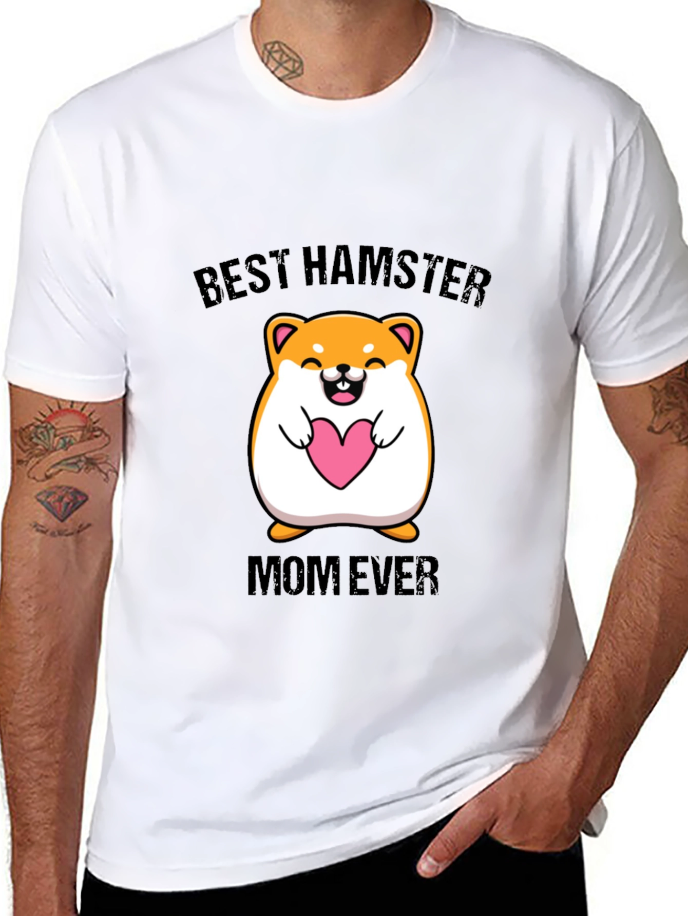 Best Hamster Mom Ever T-Shirt Cute Hamster Tee