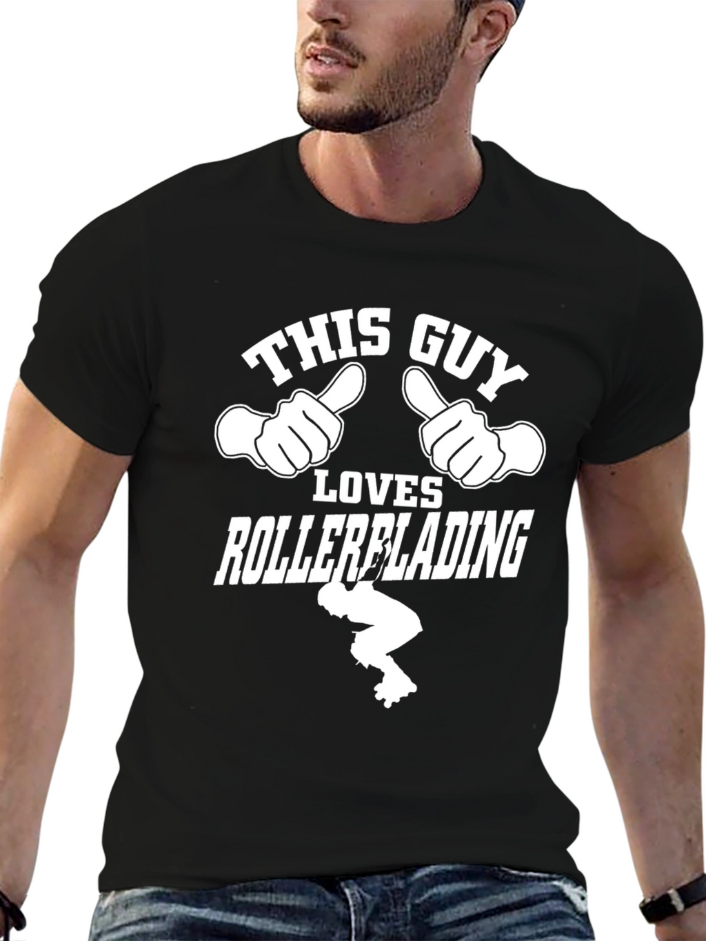This Guy Loves Rollerblading T-Shirt