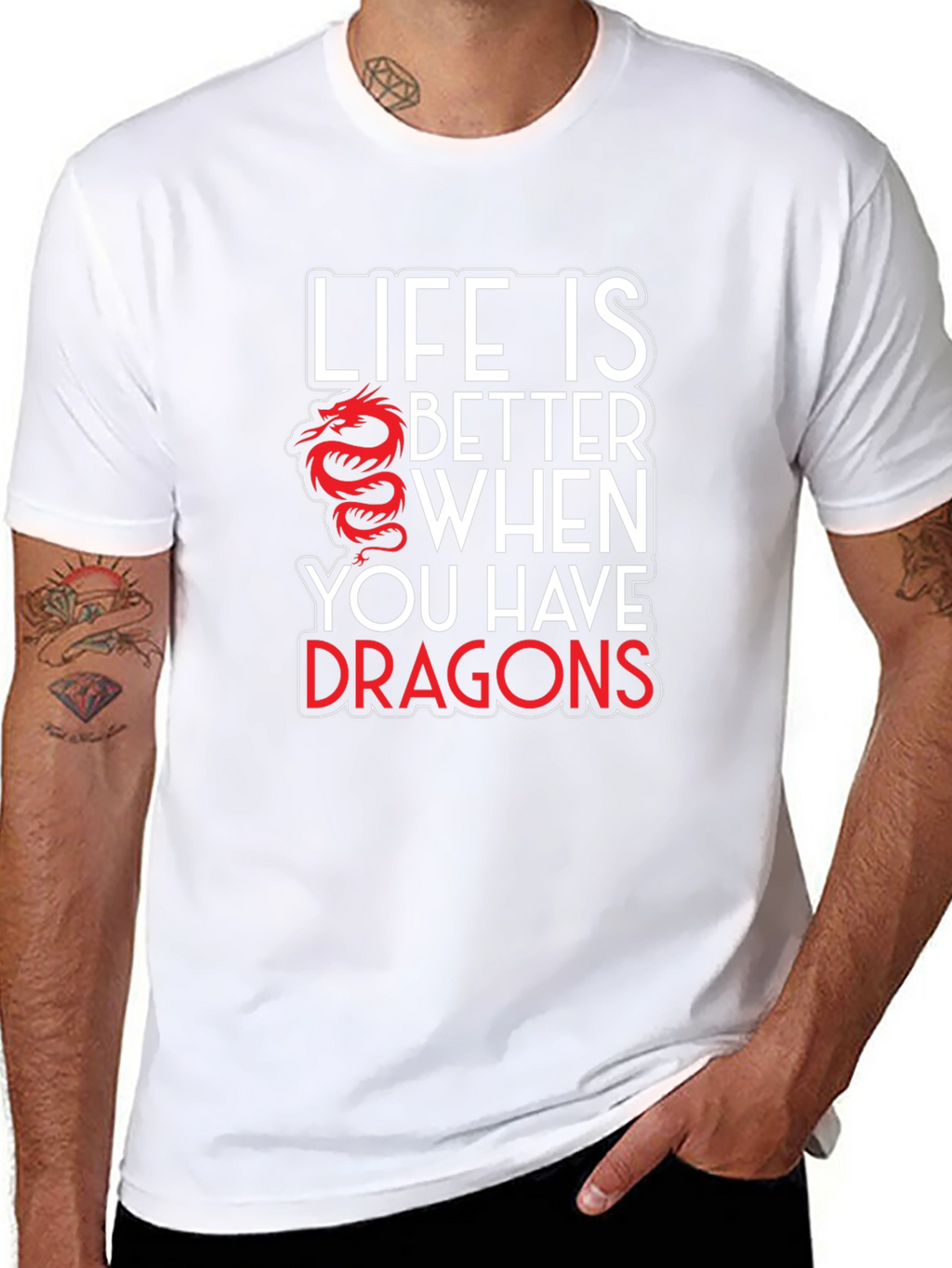 Life is Better with Dragons Graphic T-Shirt
