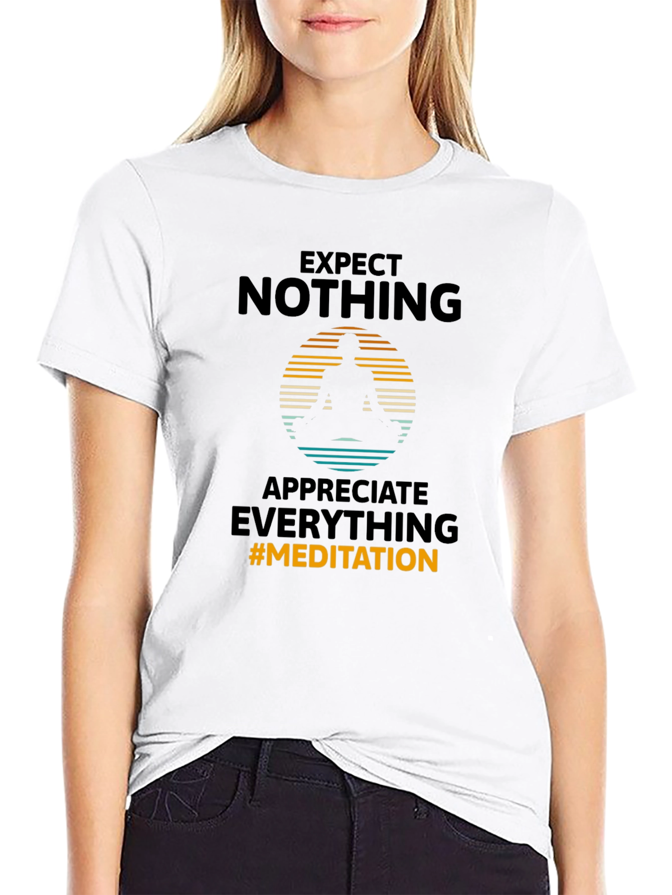 Expect Nothing Meditation Graphic Tee