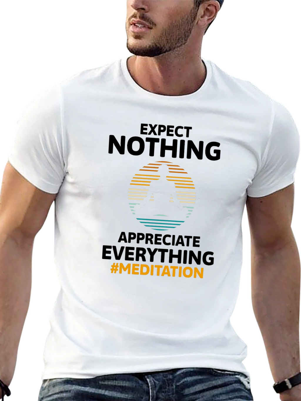 Expect Nothing Meditation Graphic Tee