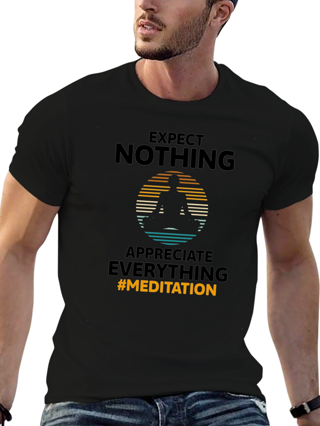 Expect Nothing Meditation Graphic Tee