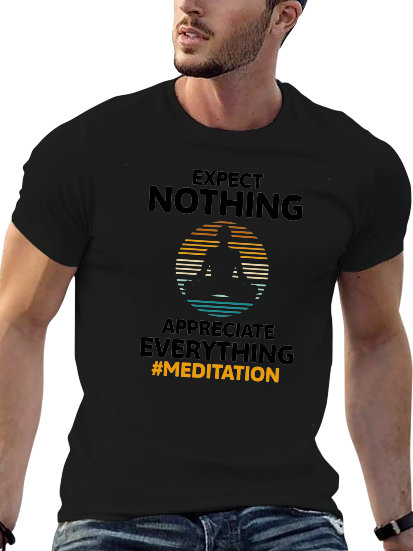 Expect Nothing Meditation Graphic Tee