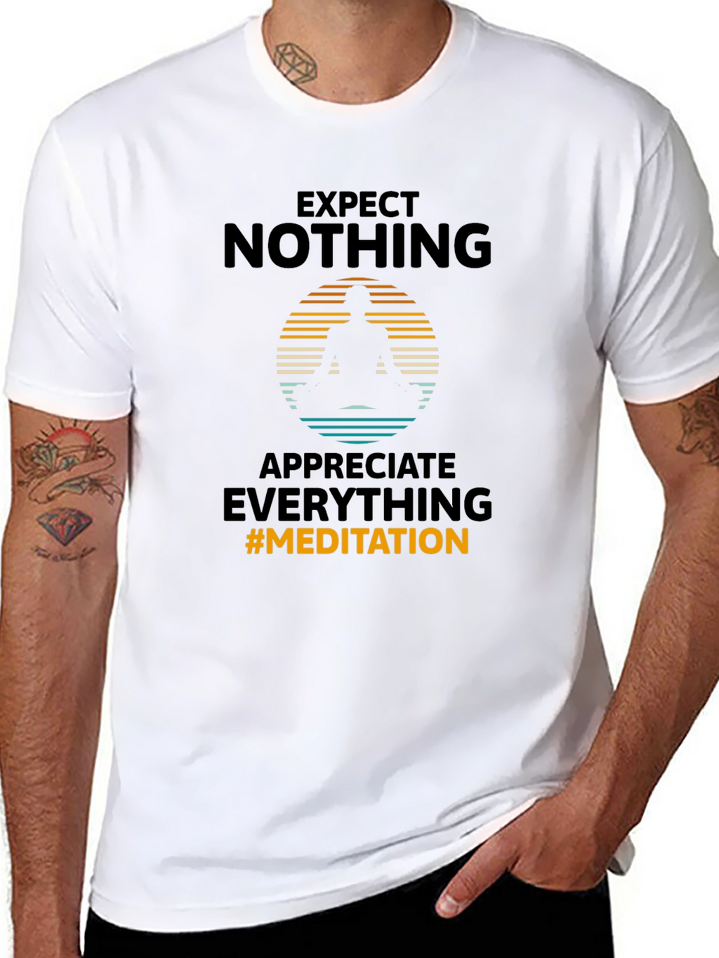 Expect Nothing Meditation Graphic Tee