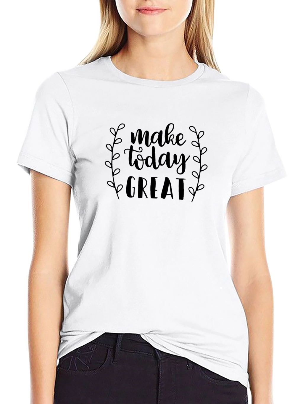 Make Today Great Graphic Tee - Black