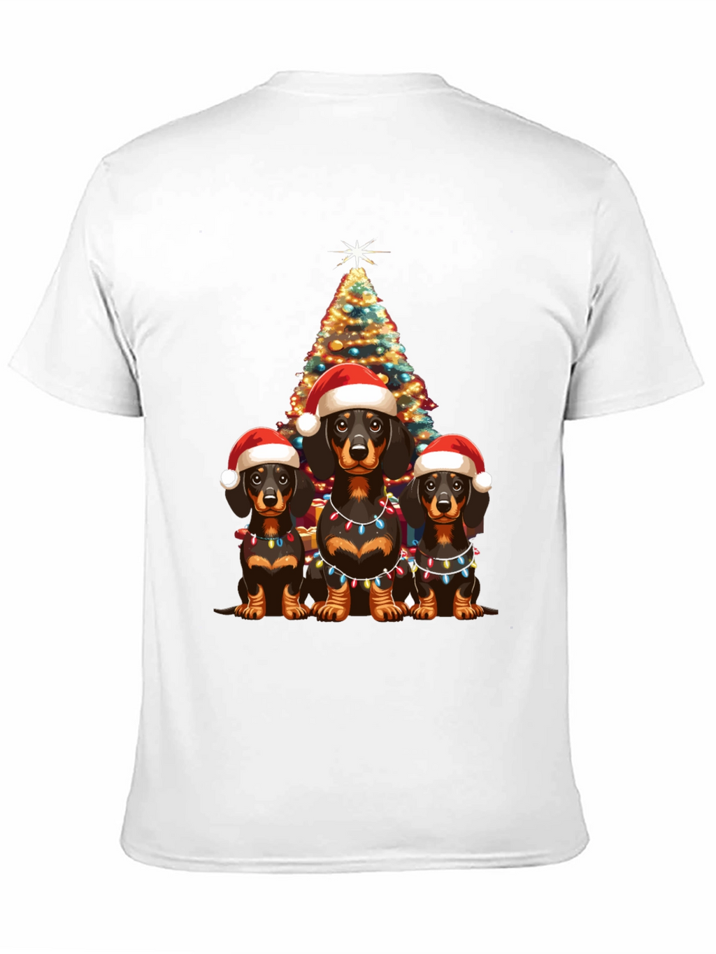 Festive Dachshund Christmas T-Shirt
