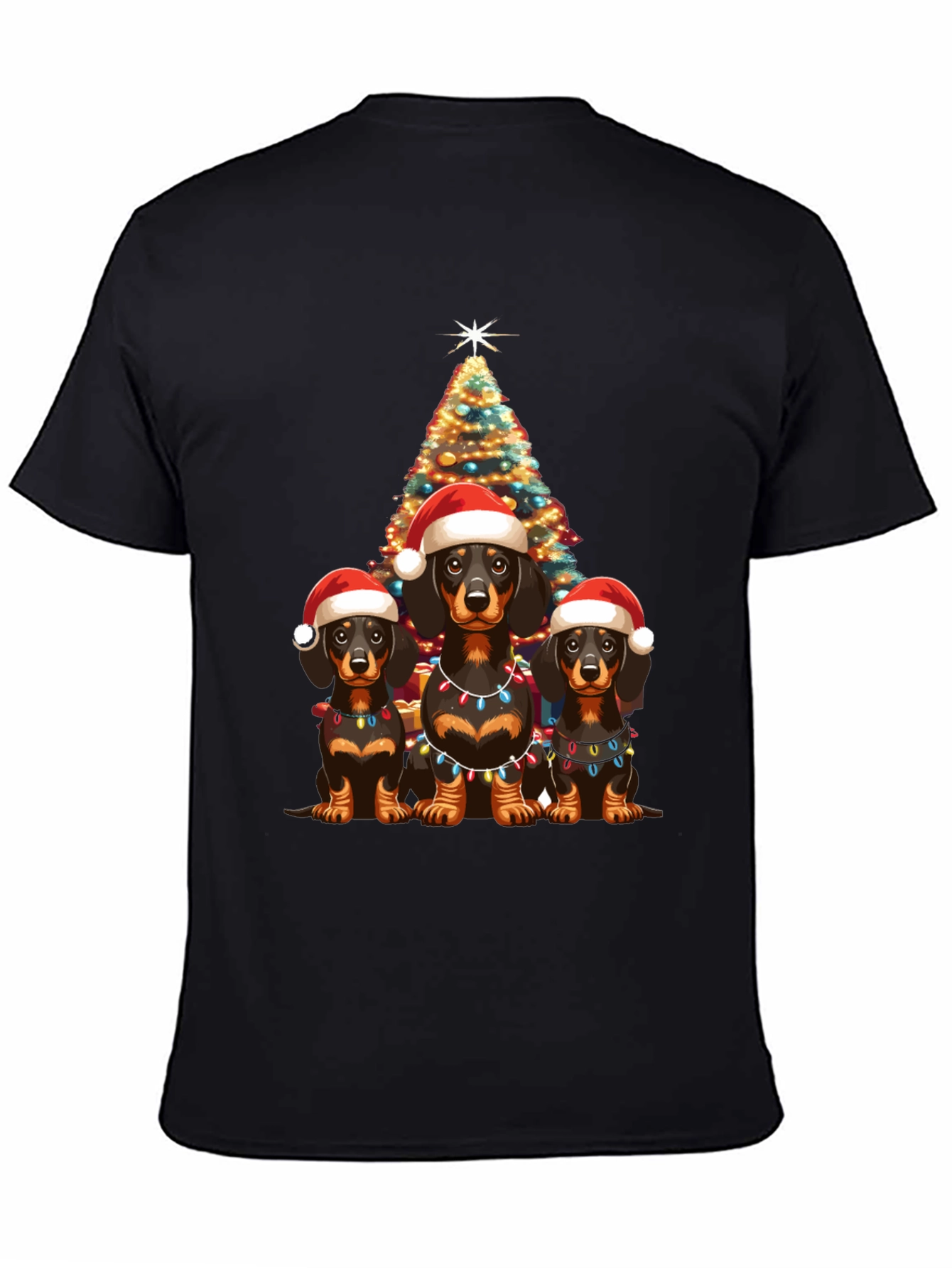 Festive Dachshund Christmas T-Shirt