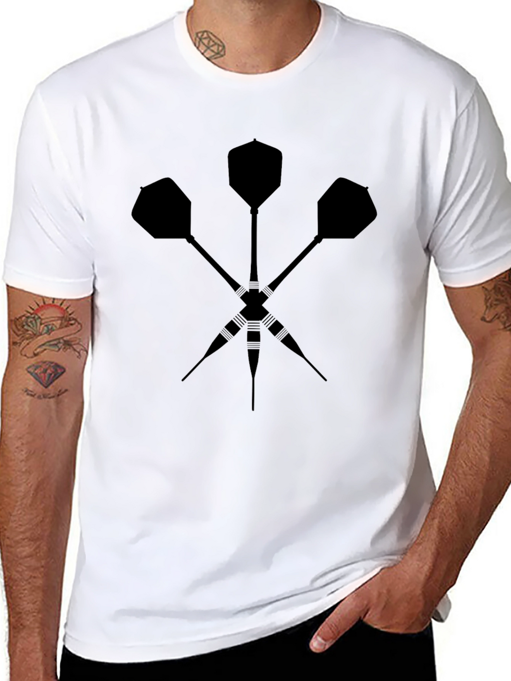 Darts Graphic Tee - Classic Dart Player T-Shirt