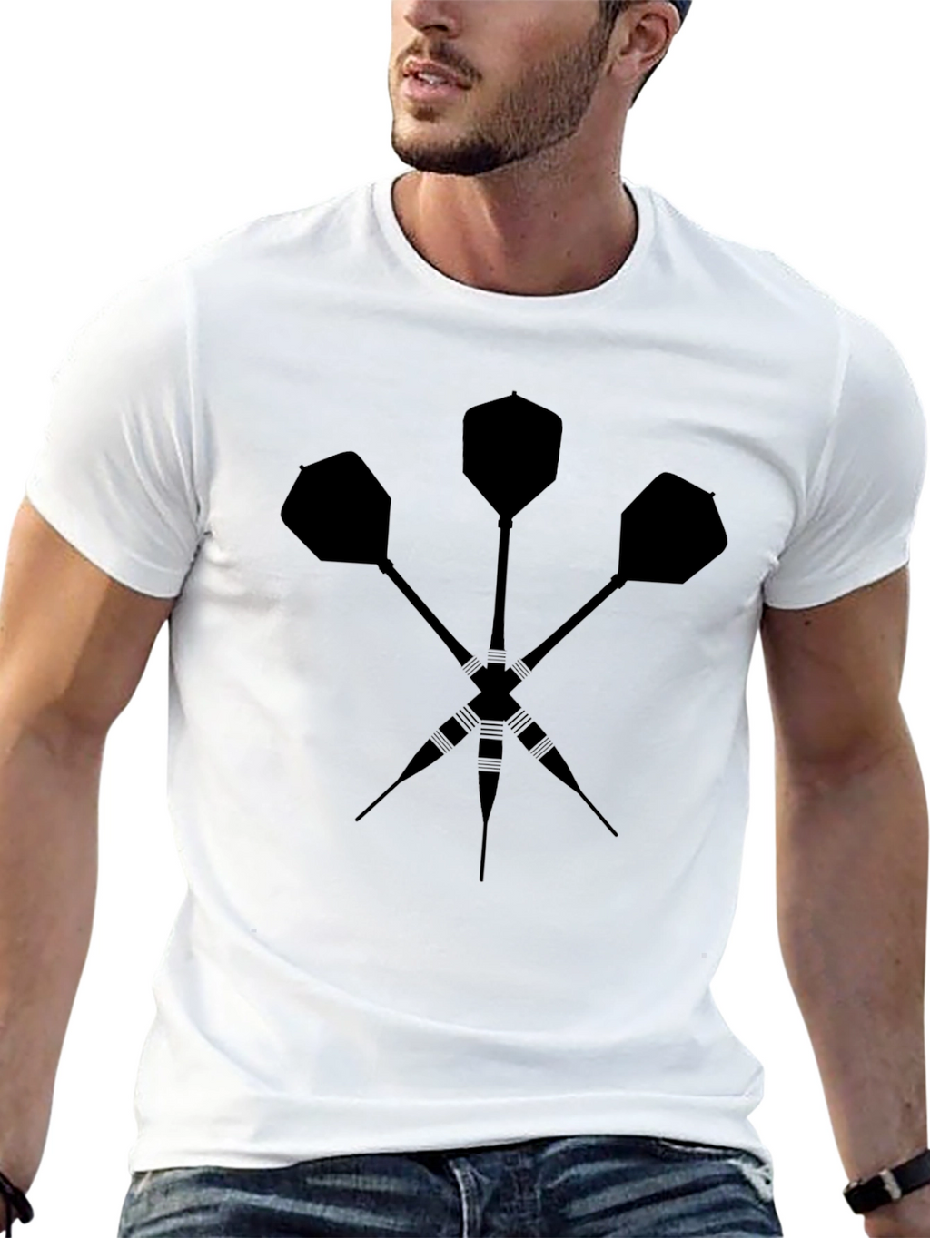 Darts Graphic Tee - Classic Dart Player T-Shirt