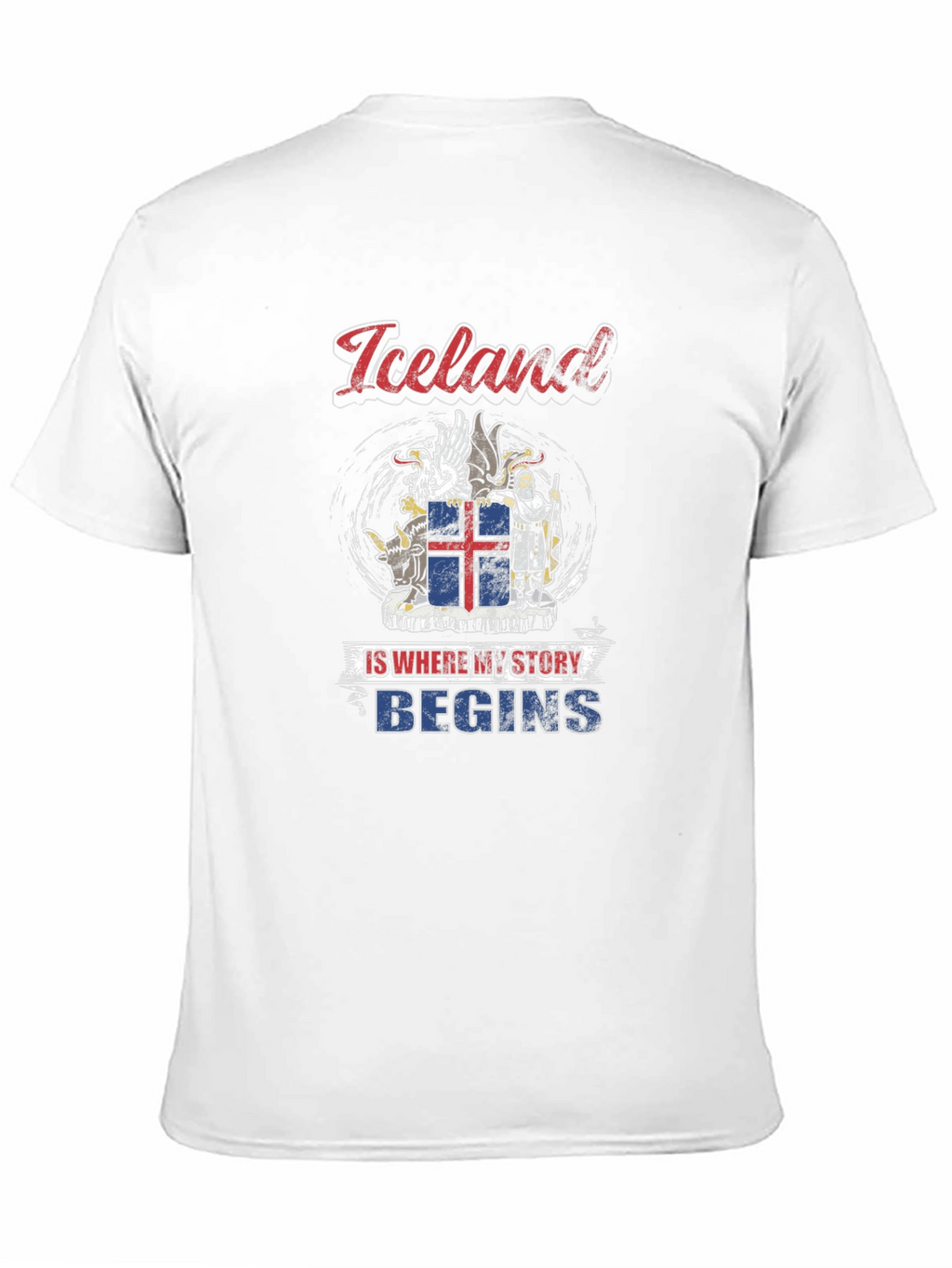 Iceland Story T-Shirt - Black Graphic Tee