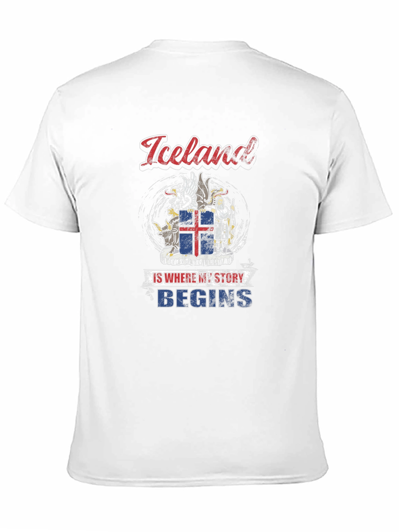 Iceland Story T-Shirt - Black Graphic Tee
