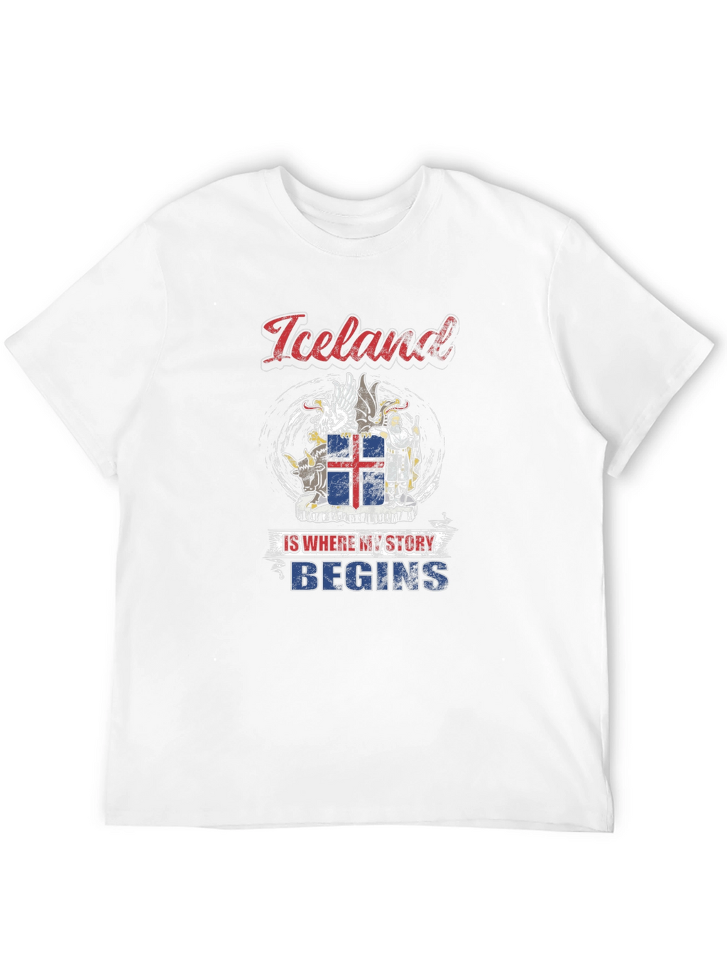 Iceland Story T-Shirt - Black Graphic Tee