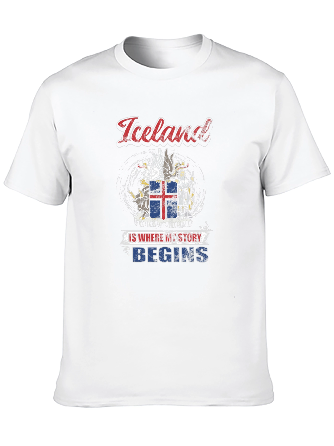Iceland Story T-Shirt - Black Graphic Tee