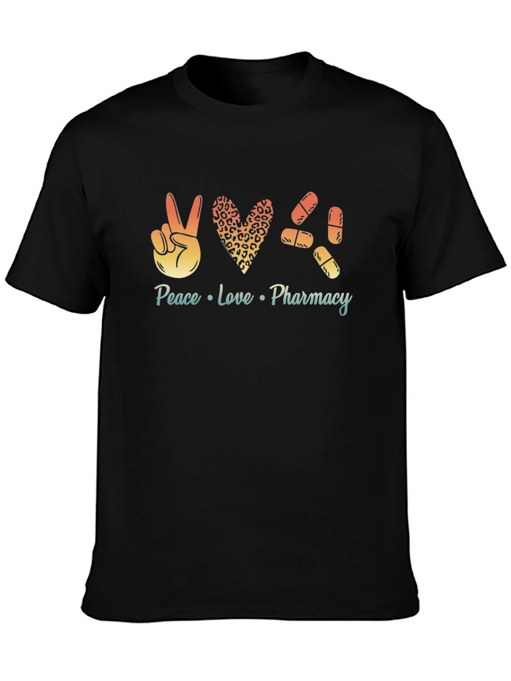 Peace Love Pharmacy Graphic T-Shirt