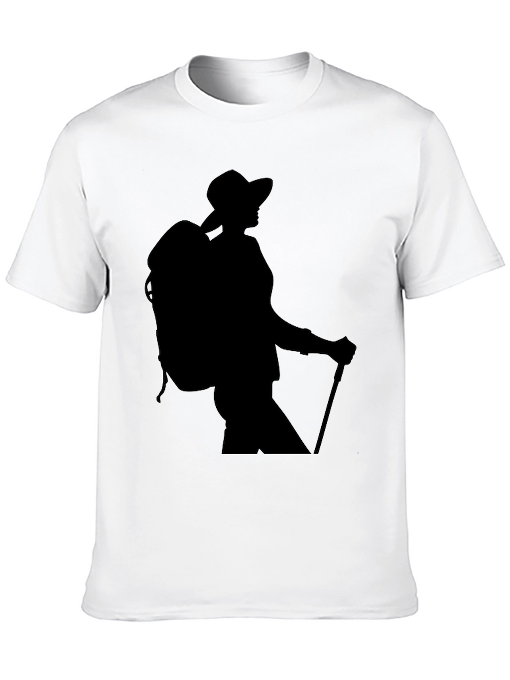 Hiking Silhouette Graphic Tee - Black