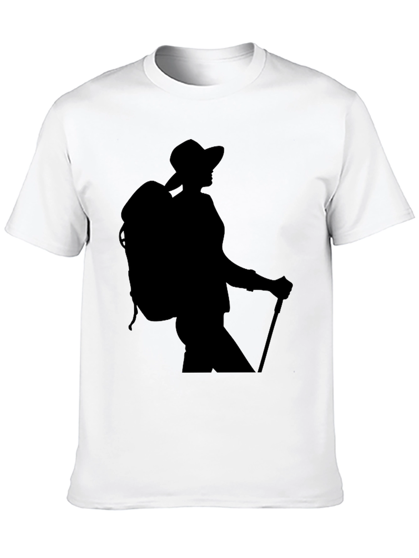 Hiking Silhouette Graphic Tee - Black