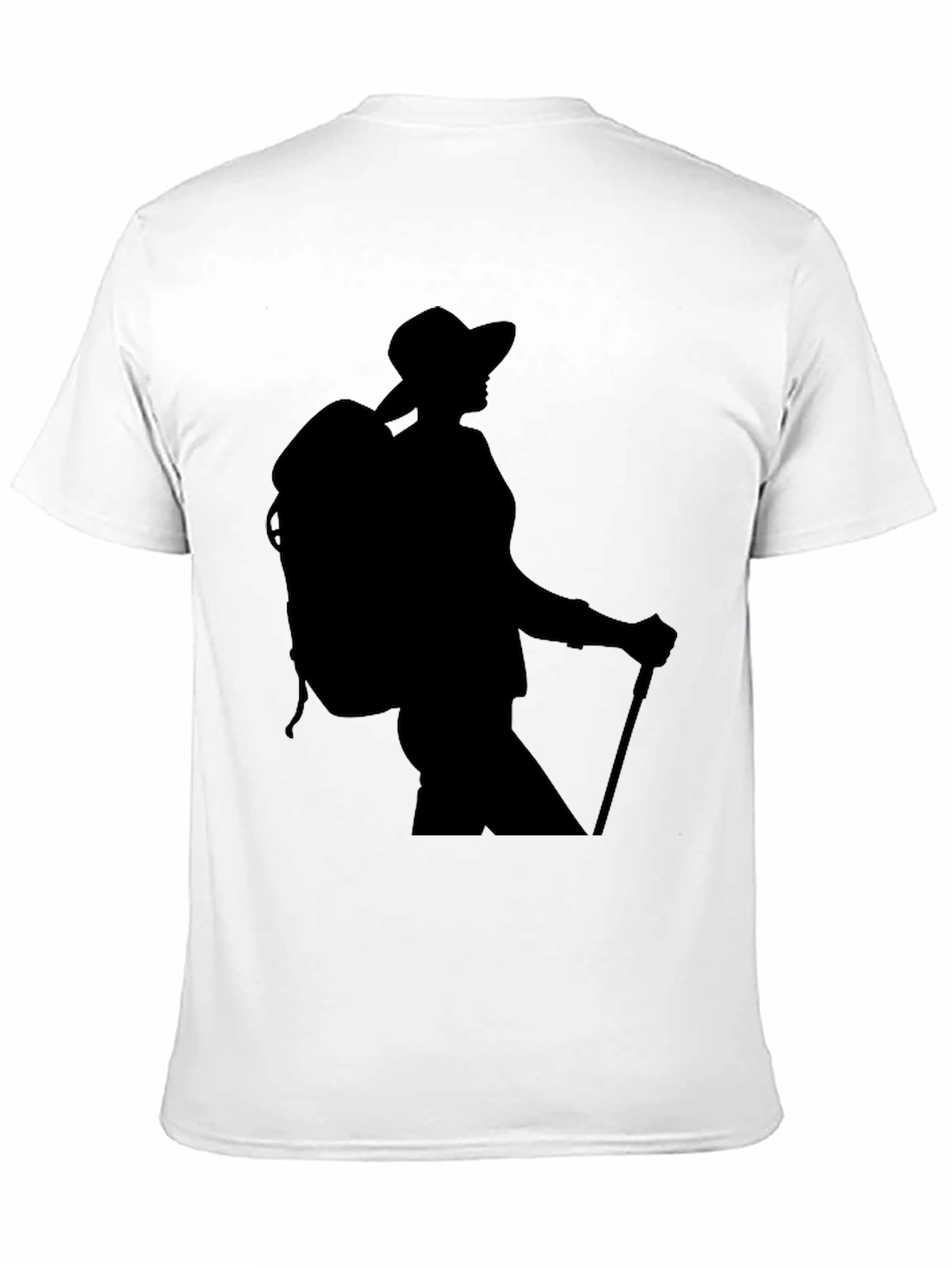 Hiking Silhouette Graphic Tee - Black