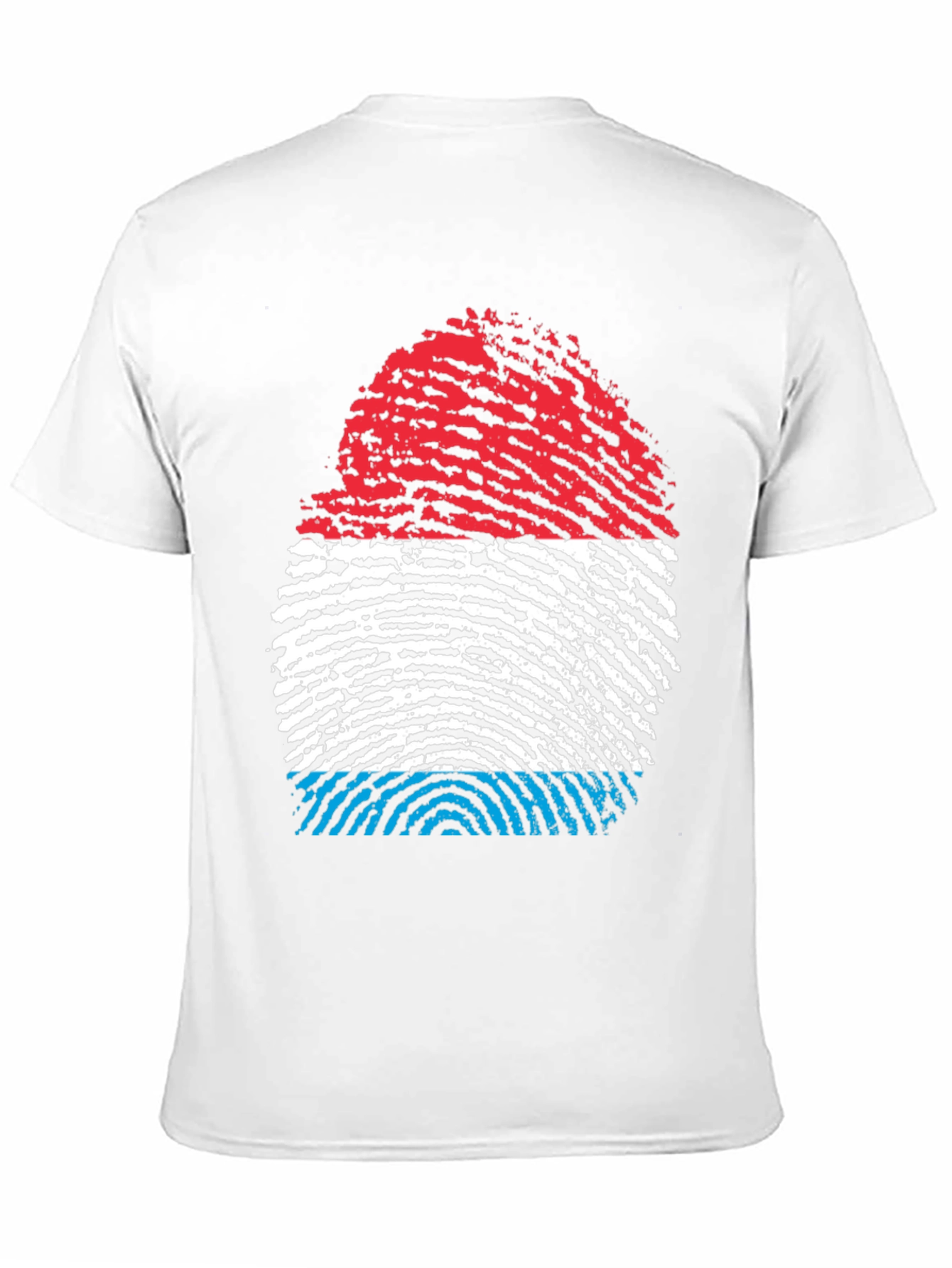 Luxembourg Flag Fingerprint T-Shirt