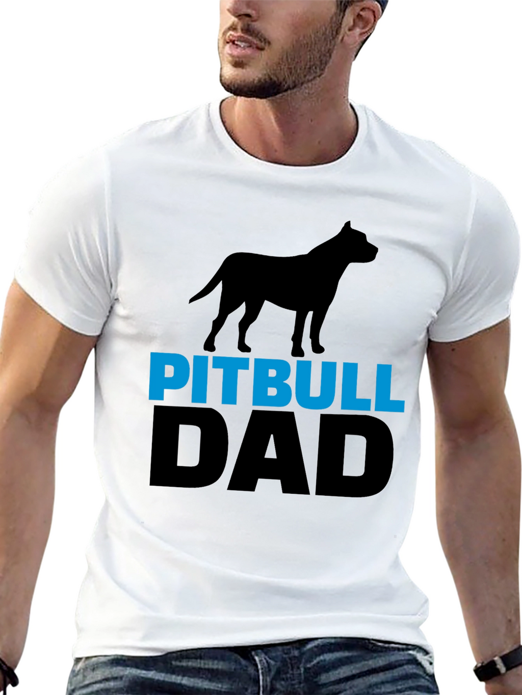 Pitbull Dad T-Shirt - Dog Lover Tee