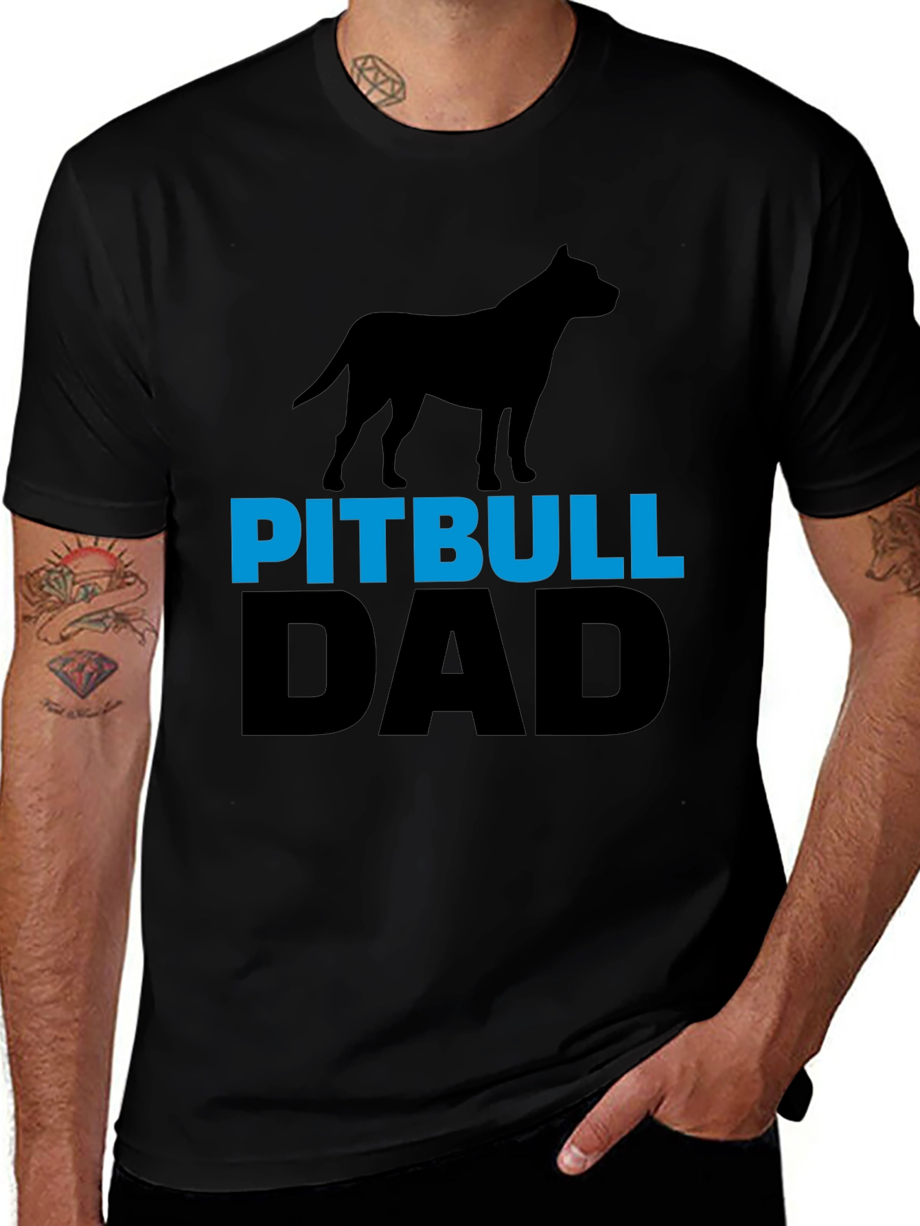 Pitbull Dad T-Shirt - Dog Lover Tee