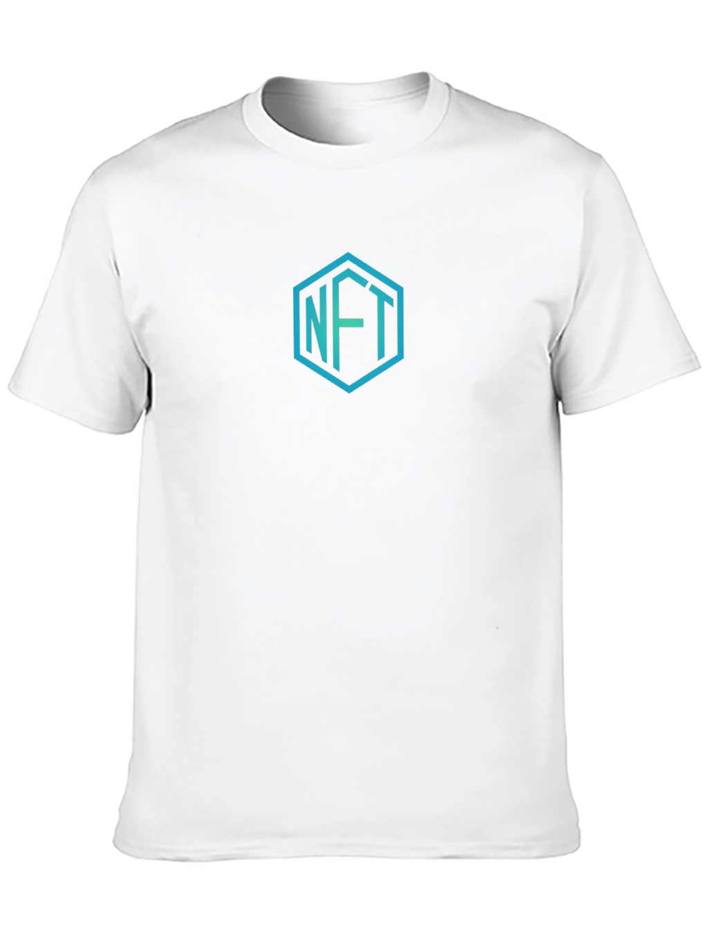 NFT Hexagon Graphic T-Shirt - Stylish Crypto Art Tee