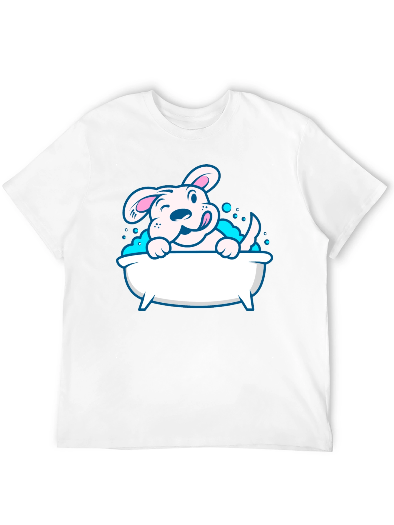 Cute Dog in Tub Graphic Tee