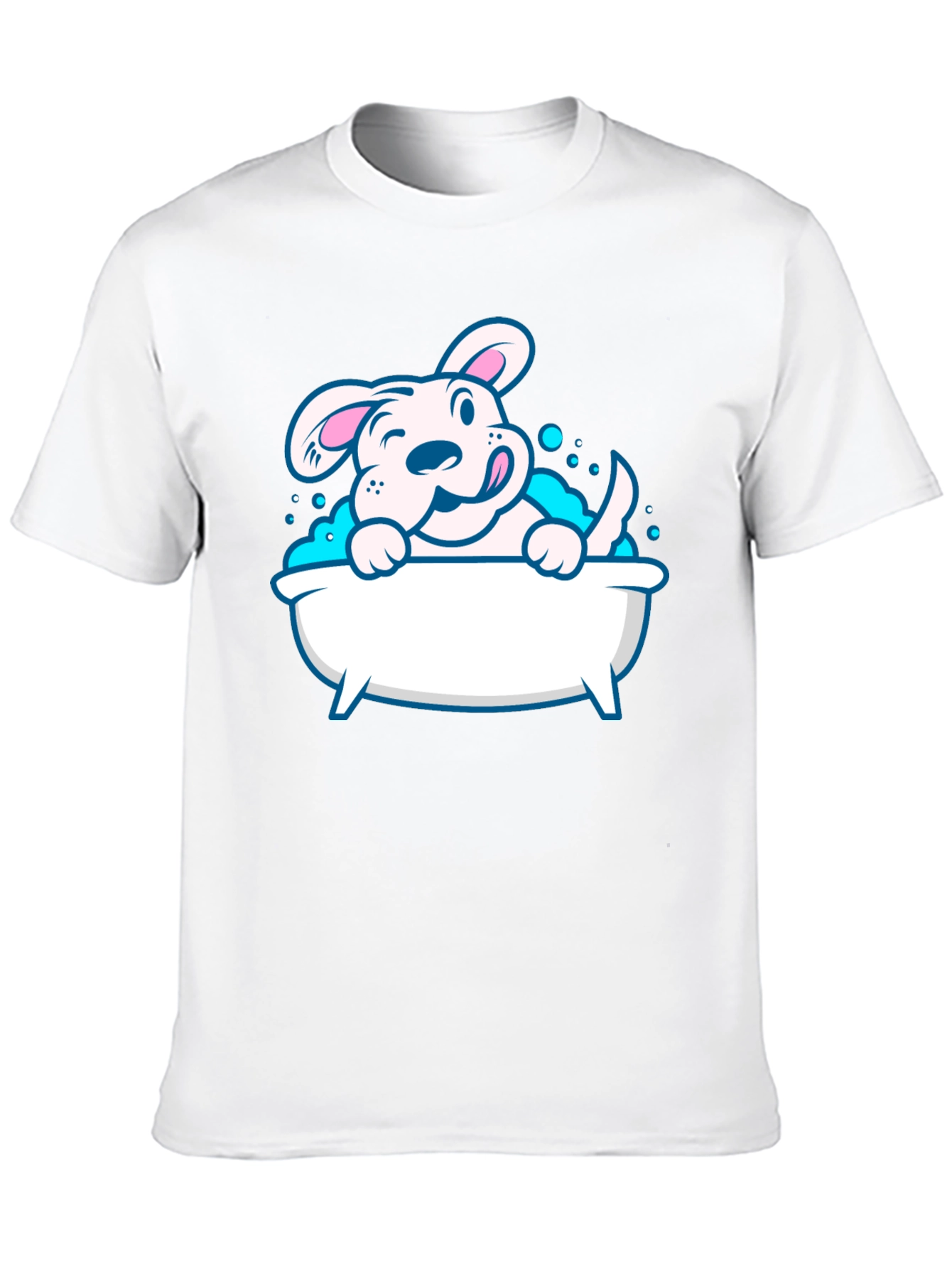 Cute Dog in Tub Graphic Tee
