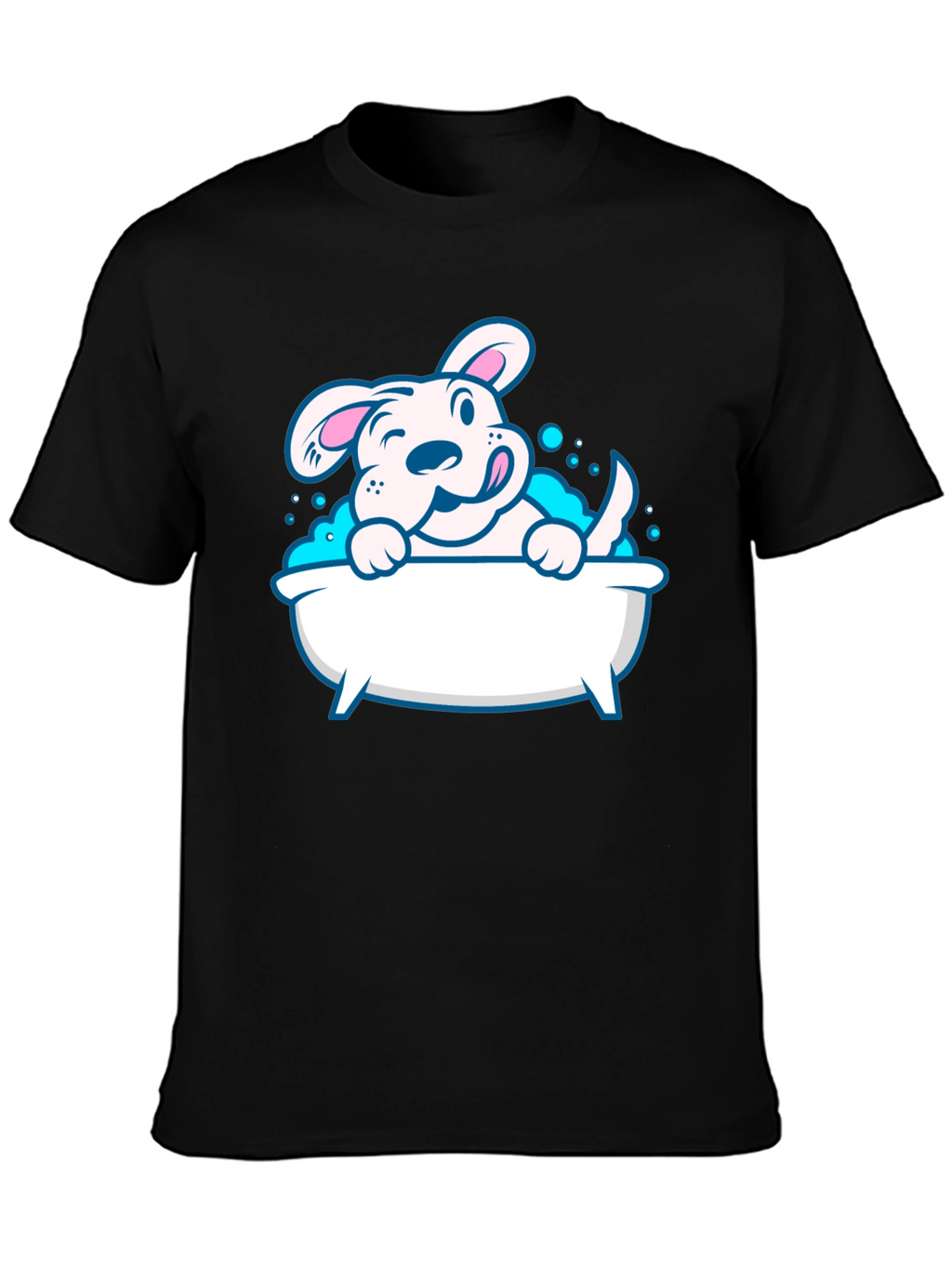 Cute Dog in Tub Graphic Tee