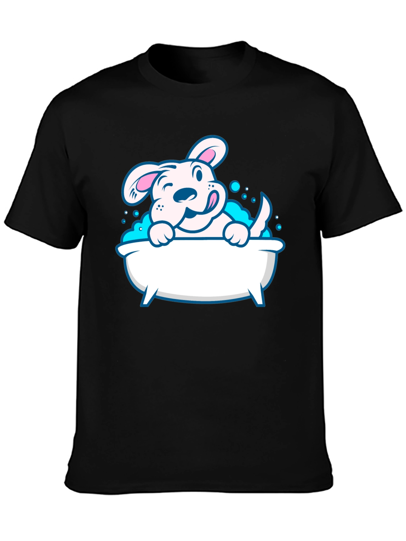 Cute Dog in Tub Graphic Tee