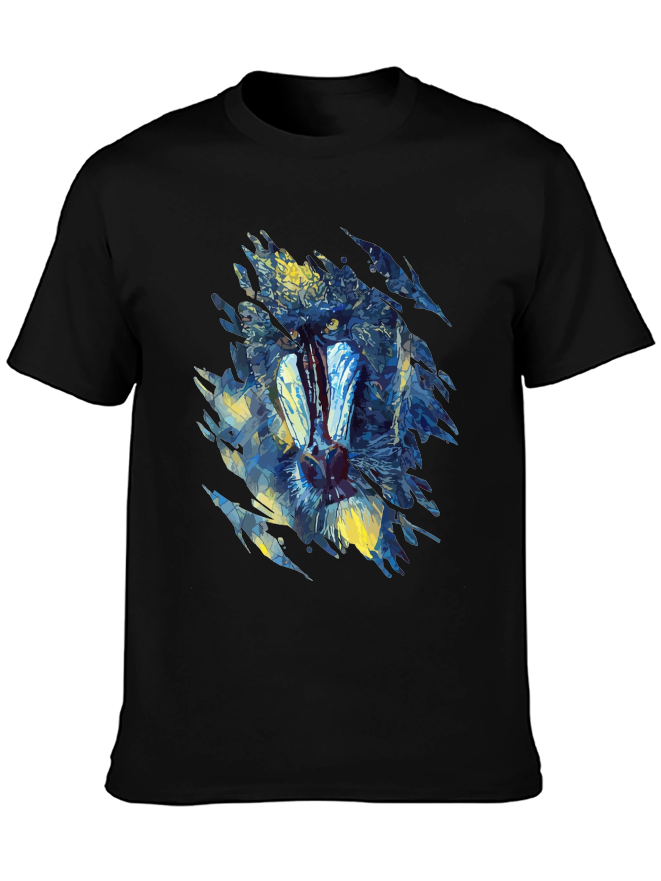Abstract Mandrill Graphic Tee