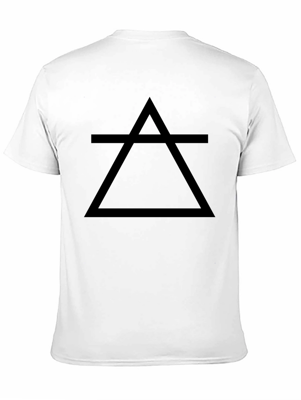 Minimalist Earth Element Symbol Black T-Shirt