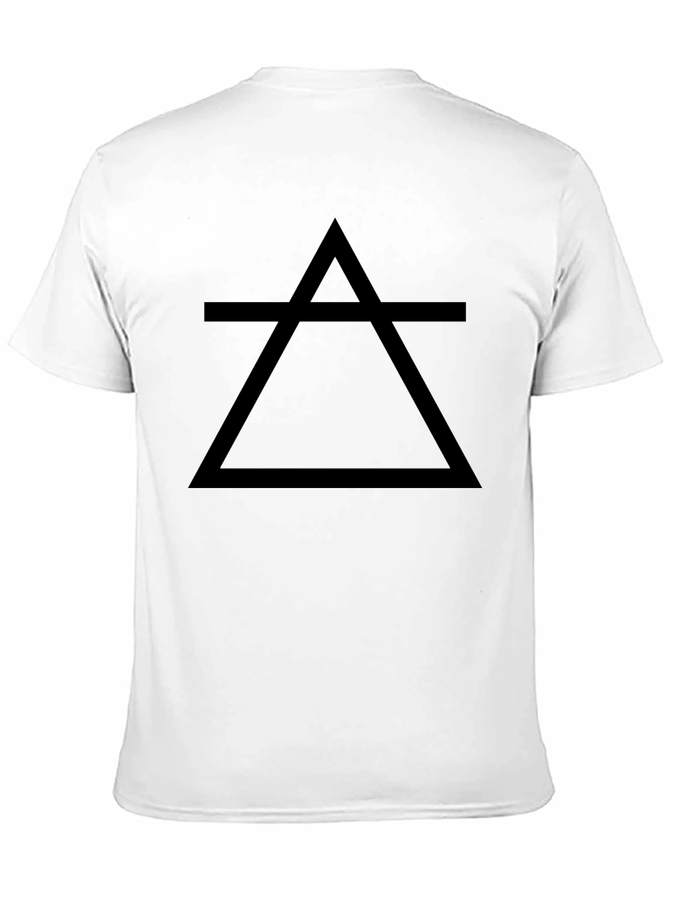 Minimalist Earth Element Symbol Black T-Shirt