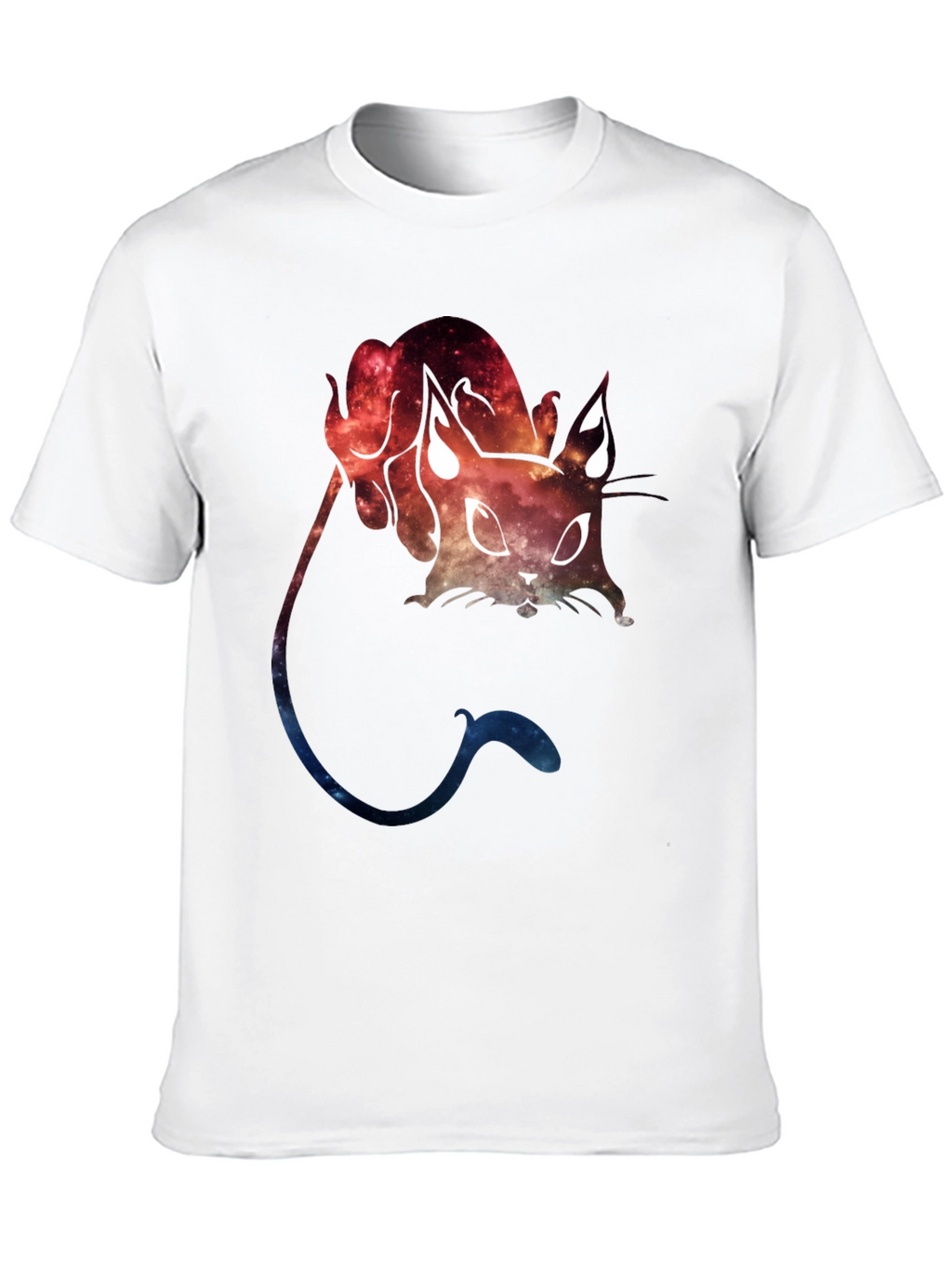 Galaxy Cat Graphic Tee - Cosmic Feline T-Shirt