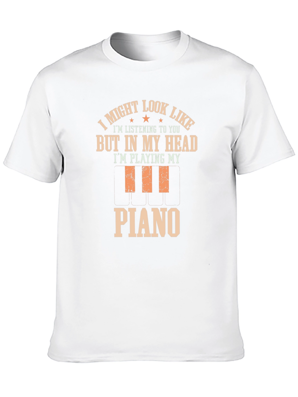 Funny Piano Player T-Shirt - In My Head